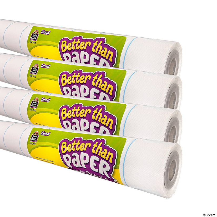 Teacher Created Resources Better Than Paper Bulletin Board Roll, Lined, 4-Pack Image