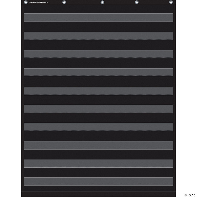 Teacher Created Resources Black 10 Pocket Chart Image