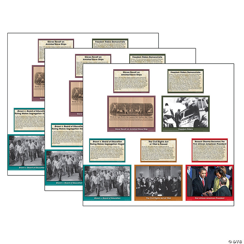 Teacher Created Resources Black History Events Accents, 48 Per Pack, 3 Packs Image
