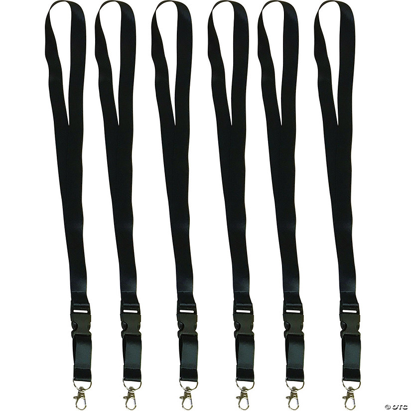 Teacher Created Resources Black Lanyard, Pack of 6 Image