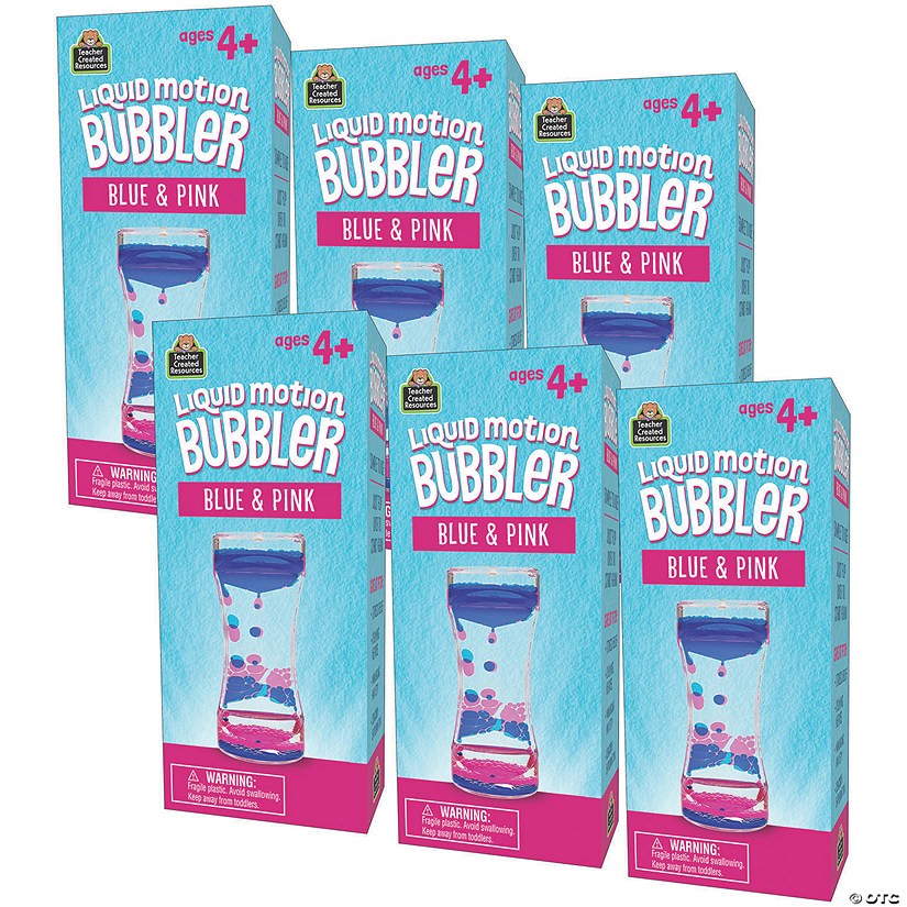 Teacher Created Resources&#174; Blue & Pink Liquid Motion Bubbler, Pack of 6 Image