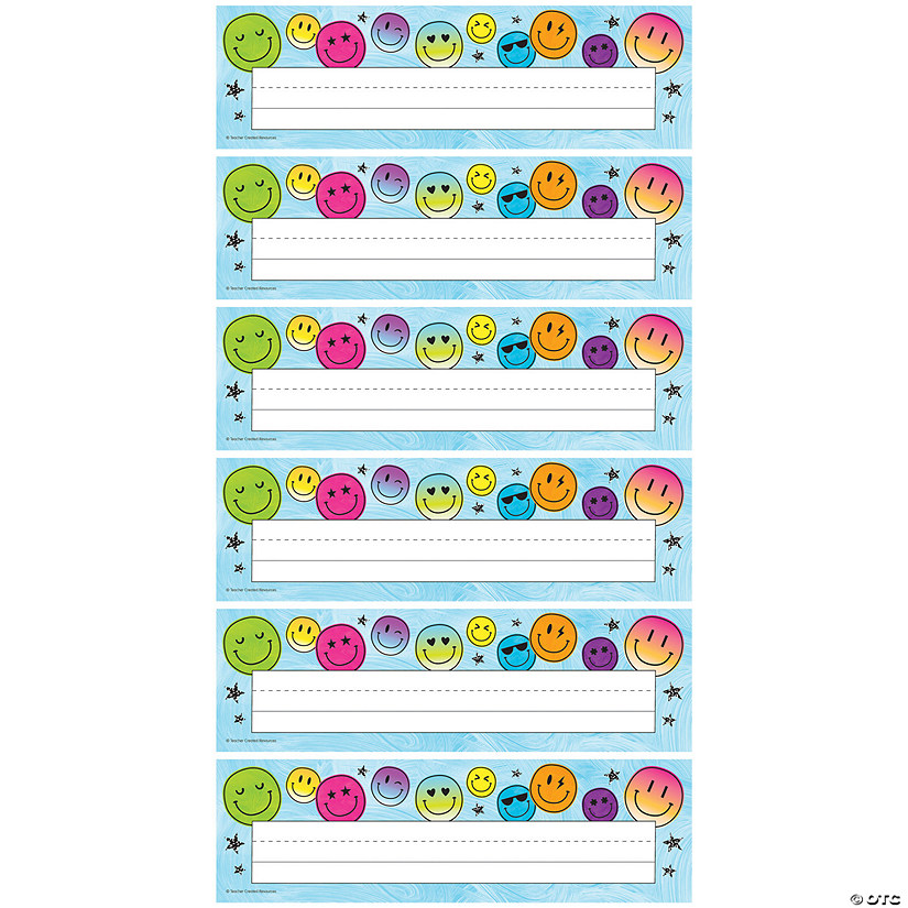 Teacher Created Resources Brights 4Ever Flat Name Plates, 36 Per Pack, 6 Packs Image