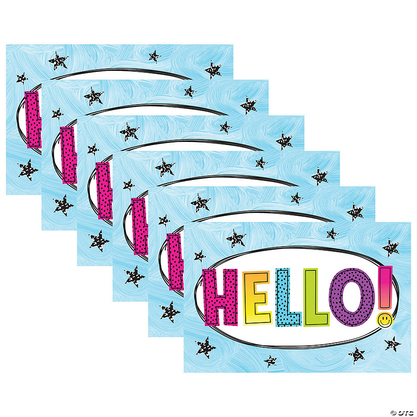 Teacher Created Resources Brights 4Ever Hello Postcards, 30 Per Pack, 6 Packs Image
