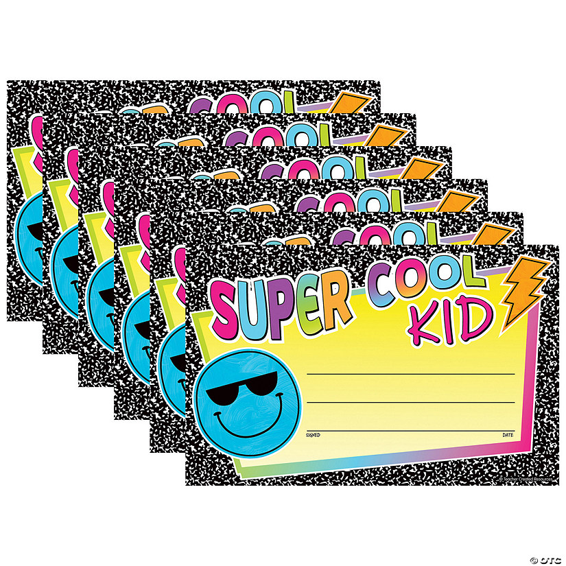 Teacher Created Resources Brights 4Ever Super Cool Kid Awards, 25 Per Pack, 6 Packs Image