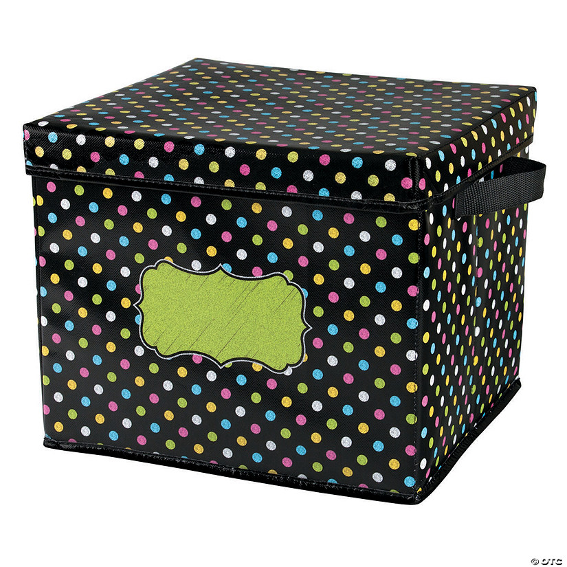 Teacher Created Resources Chalkboard Brights Storage Box w/Lid Image