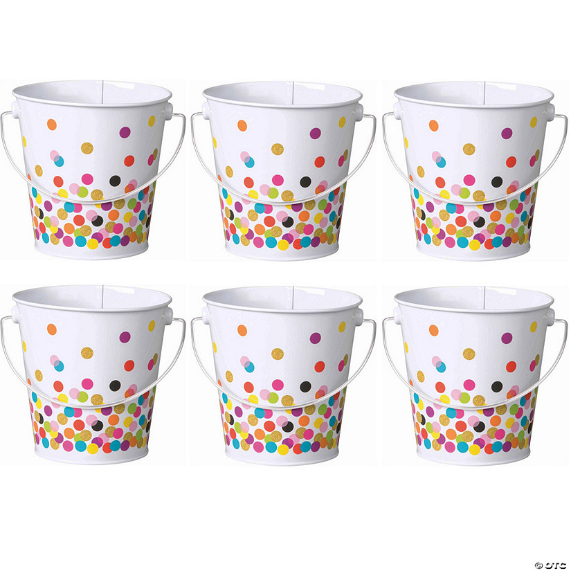 Teacher Created Resources Confetti Bucket, Pack of 6 Image
