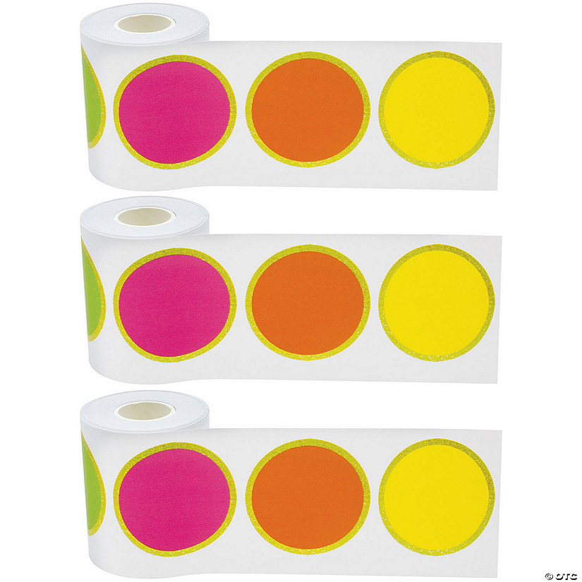 Teacher Created Resources Confetti Colorful Circles Straight Rolled