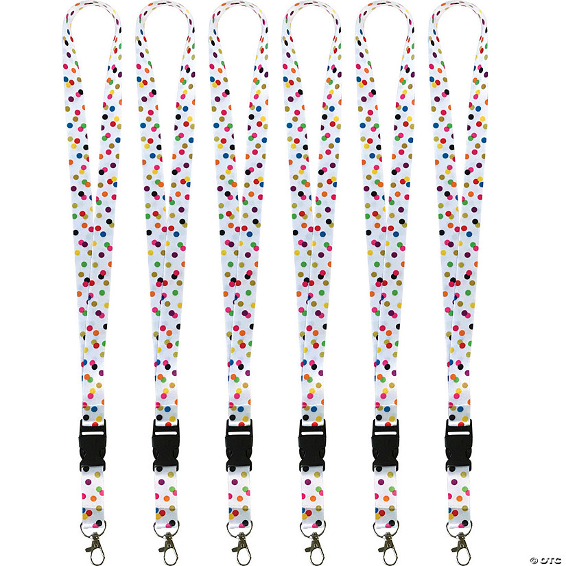 Teacher Created Resources Confetti Lanyard, Pack of 6 Image