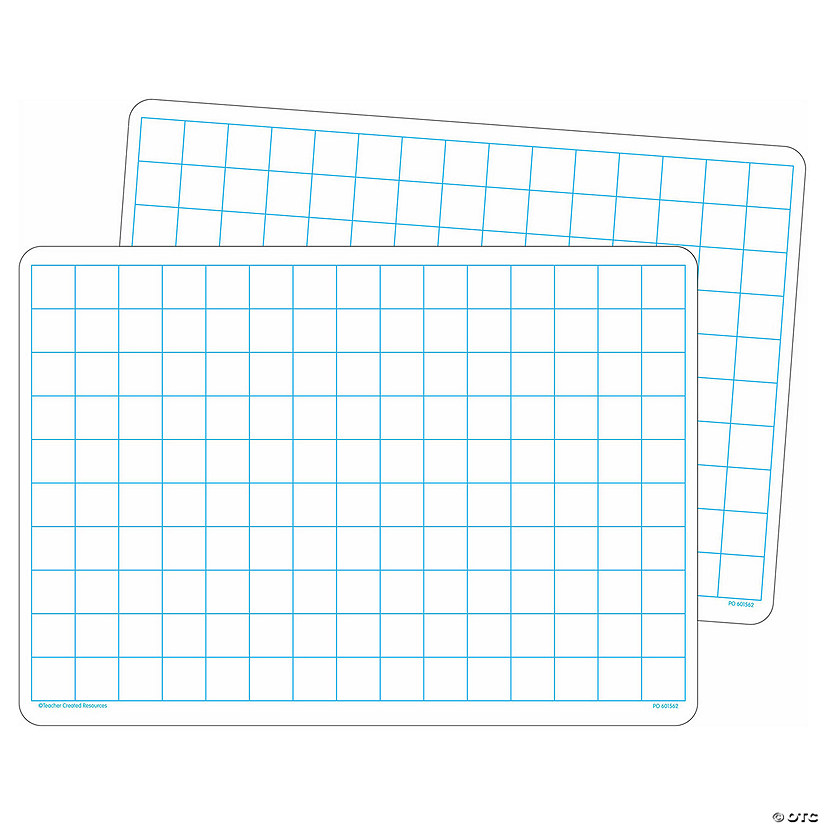 Teacher Created Resources Double-Sided Math Grid Dry Erase Boards, Pack of 10 Image