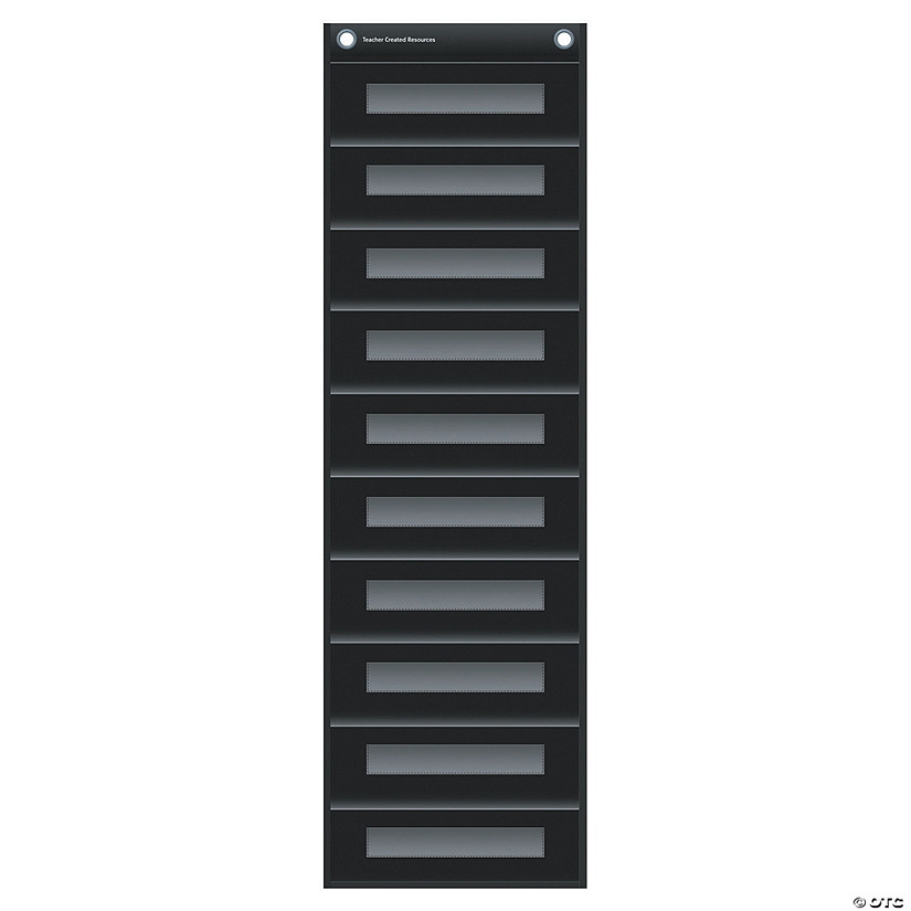 Teacher Created Resources File Storage Pocket Chart, Black Image
