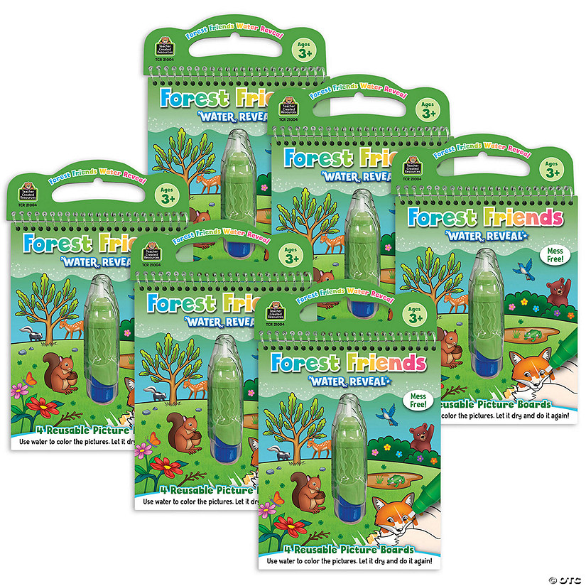 Teacher Created Resources Forest Friends Water Reveal Book, 6 Sets Image