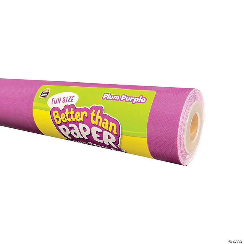 Teacher Created Resources Fun Size Better Than Paper Bulletin Board Roll, 18" x 12', Plum Purple, Pack of 3 Image