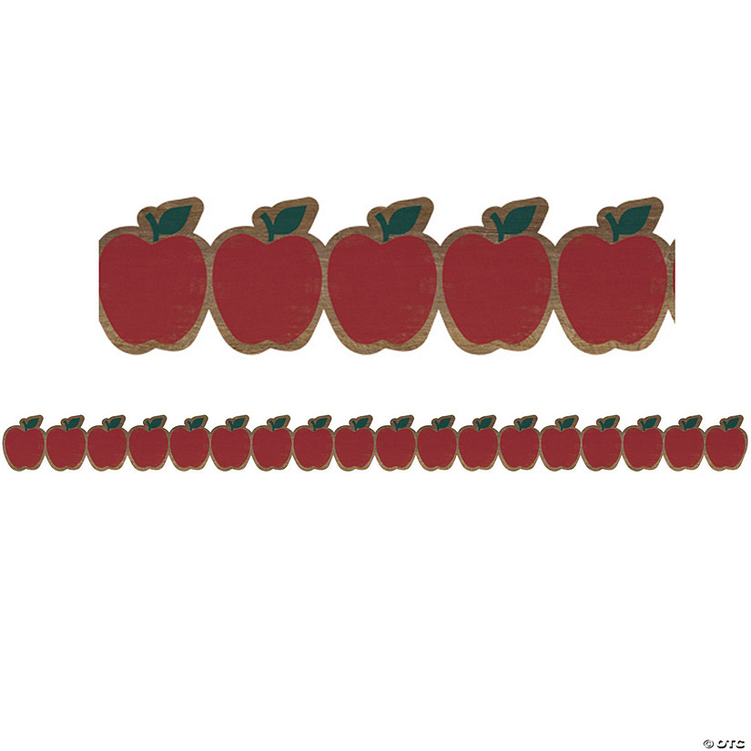 Teacher Created Resources Home Sweet Classroom Apples Die-Cut Border Trim, 35 Feet Per Pack, 6 Packs Image
