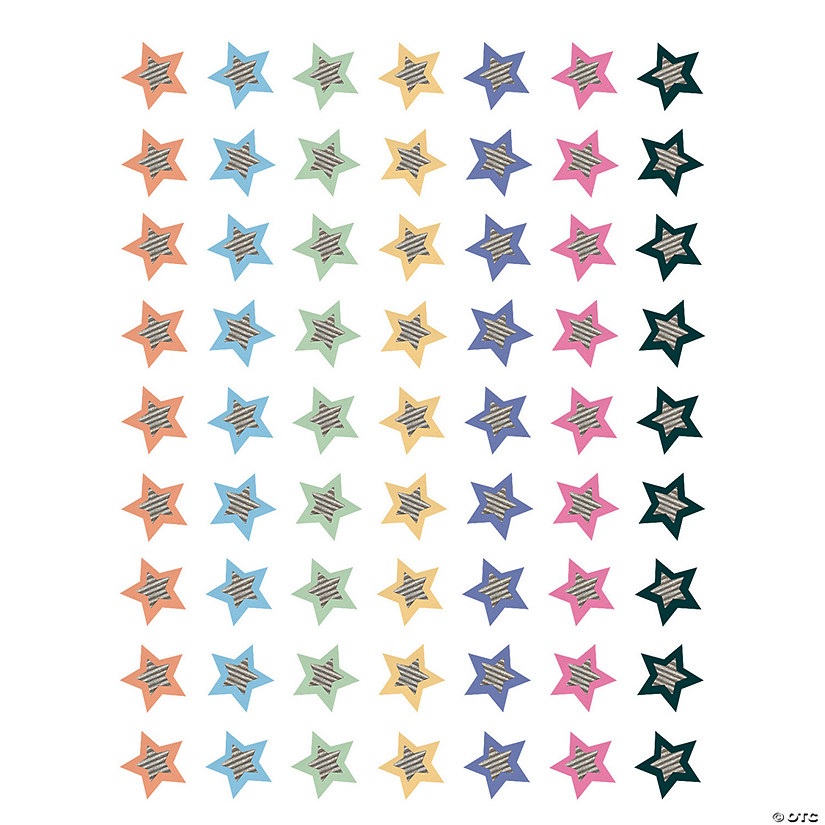 Teacher Created Resources Home Sweet Classroom Stars Mini Stickers, 378 Per Pack, 12 Packs Image