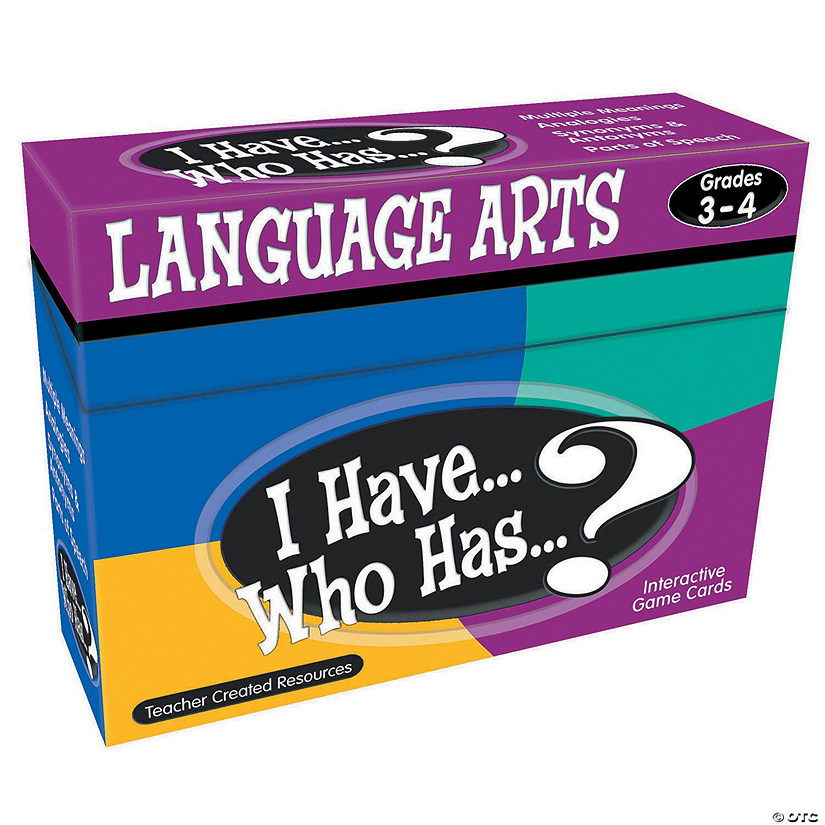 Teacher Created Resources I Have Who Has Language Arts Games Gr3-4 Image