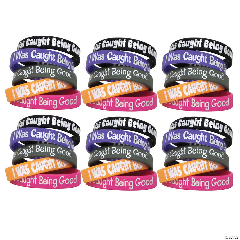 Teacher Created Resources I Was Caught Being Good Wristband Pack, 10 Per Pack, 6 Packs Image
