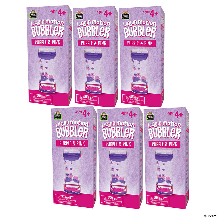 Teacher Created Resources Liquid Motion Bubbler, Purple & Pink, Pack of 6 Image