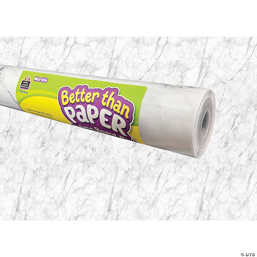 Teacher Created Resources Marble Better Than Paper Bulletin Board Roll, 4' x 12', Pack of 4 Image