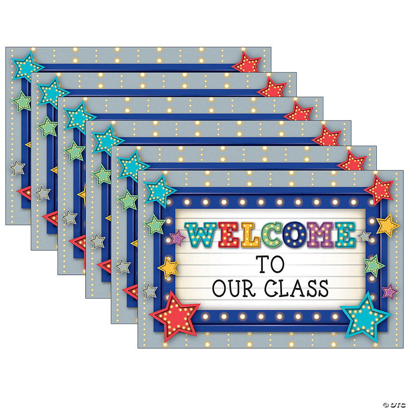 Teacher Created Resources Marquee Welcome Postcards, 30 Per Pack, 6 Packs Image