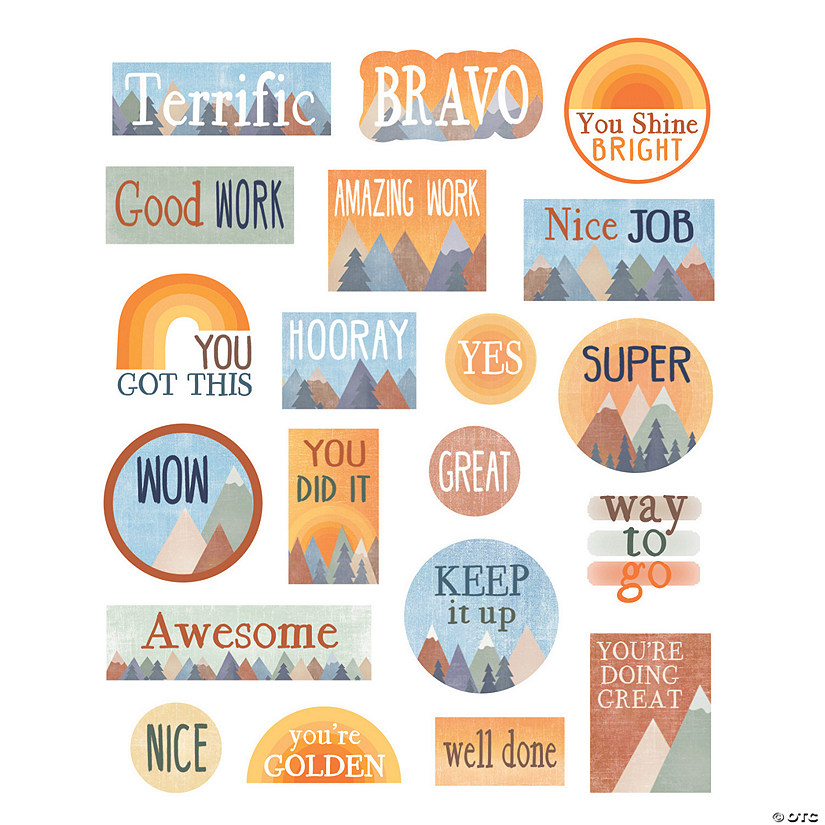 Teacher Created Resources Moving Mountains Stickers, 120 Per Pack, 12 Packs Image