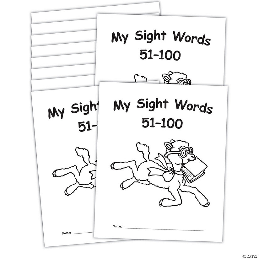 Teacher Created Resources My Own Books: My Sight Words 51-100, Pack of 10 Image