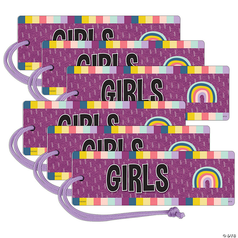Teacher Created Resources Oh Happy Day Magnetic Girls Pass, Pack of 6 Image