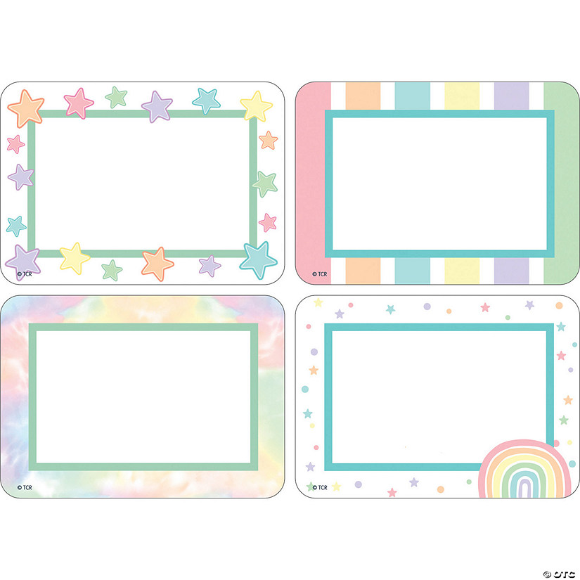 Teacher Created Resources Pastel Pop Name Tags / Labels Multi-Pack, 36 Per Pack, 6 Packs Image