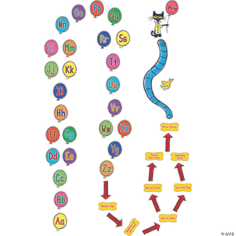 Teacher Created Resources&#174; Pete the Cat Alphabet Balloons Sensory Path Image