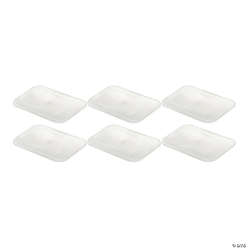 Teacher Created Resources&#174; Plastic Letter Tray Lid, Clear, Pack of 6 Image