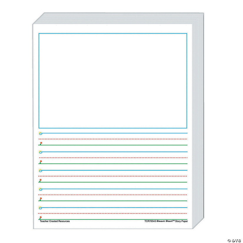 Teacher Created Resources Smart Start 1-2 Story Paper, 360 Sheets Per Pack Image