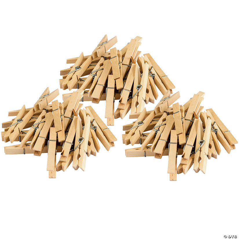 Teacher Created Resources STEM Basics: Clothespins, 50 Per Pack, 3 Packs Image