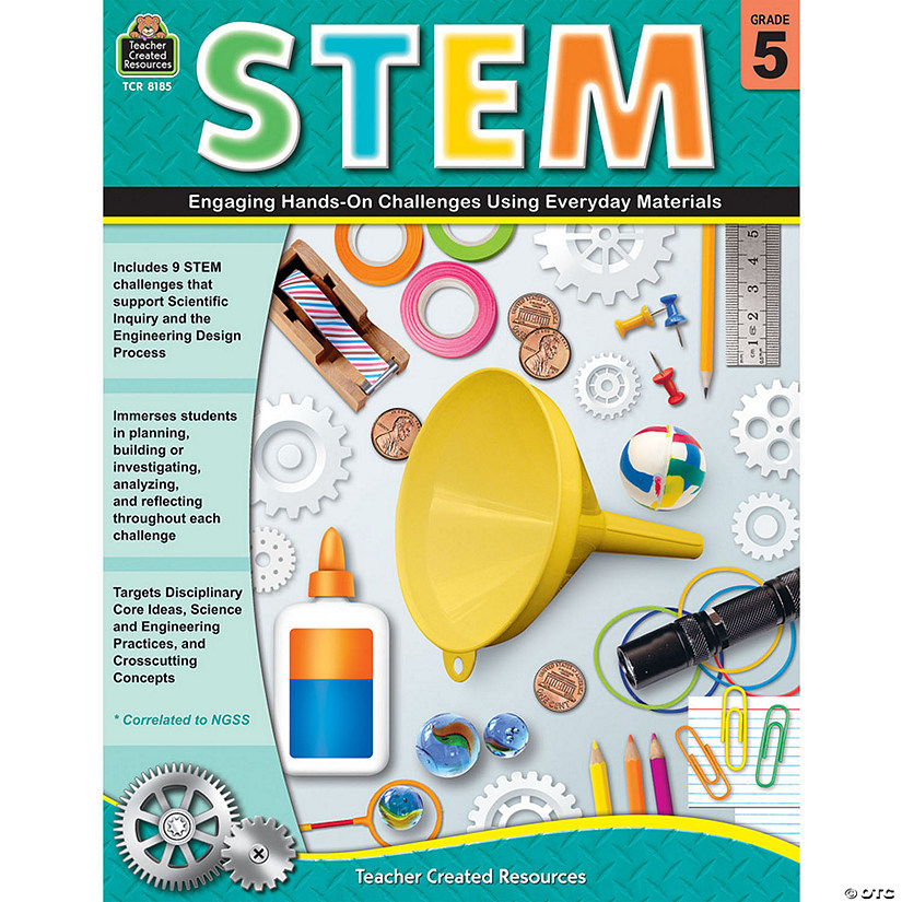 Teacher Created Resources STEM: Engaging Hands-On Challenges Using Everyday Materials, Grade 5 Image