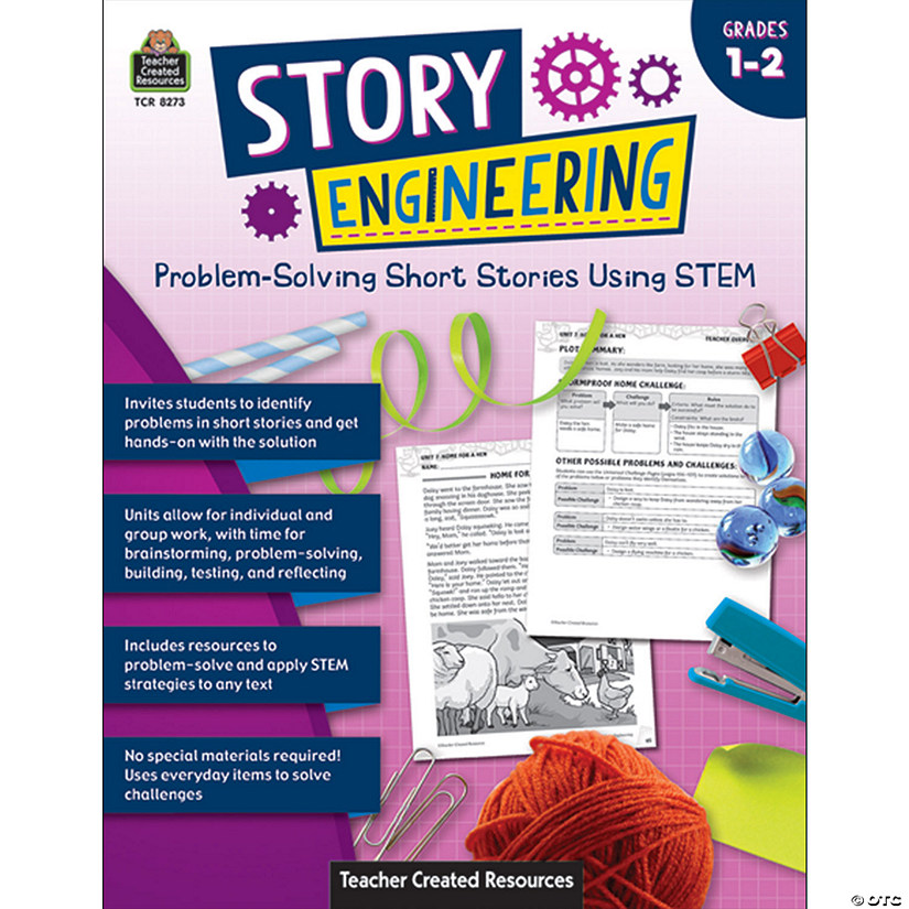 Teacher Created Resources Story Engineering: Problem-Solving Short Stories Using STEM, Grade 1-2 Image