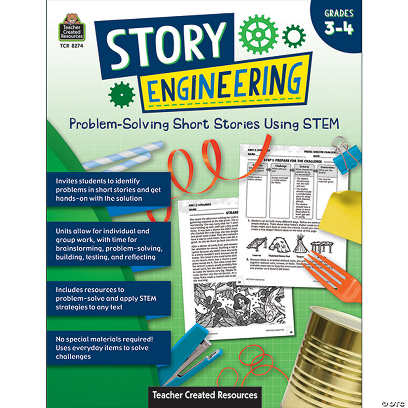 Teacher Created Resources Story Engineering: Problem-Solving Short Stories Using STEM, Grade 3-4 Image