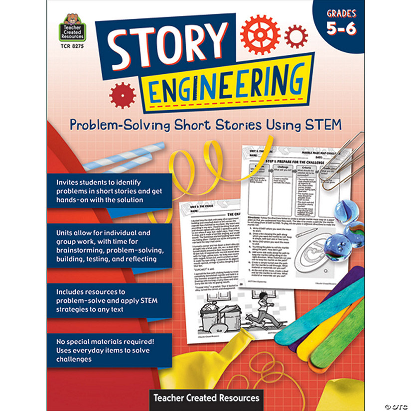 Teacher Created Resources Story Engineering: Problem-Solving Short Stories Using STEM, Grade 5-6 Image