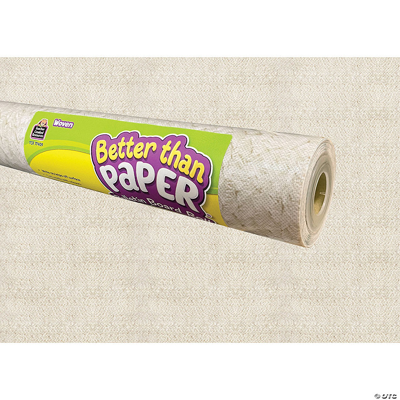Teacher Created Resources Woven Better Than Paper Bulletin Board Roll, 4' x 12', Pack of 4 Image