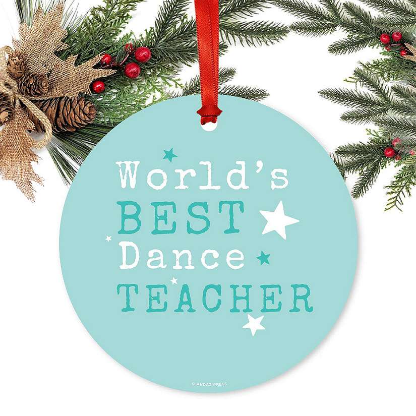 Teacher Metal Ornament, Best Dance Image