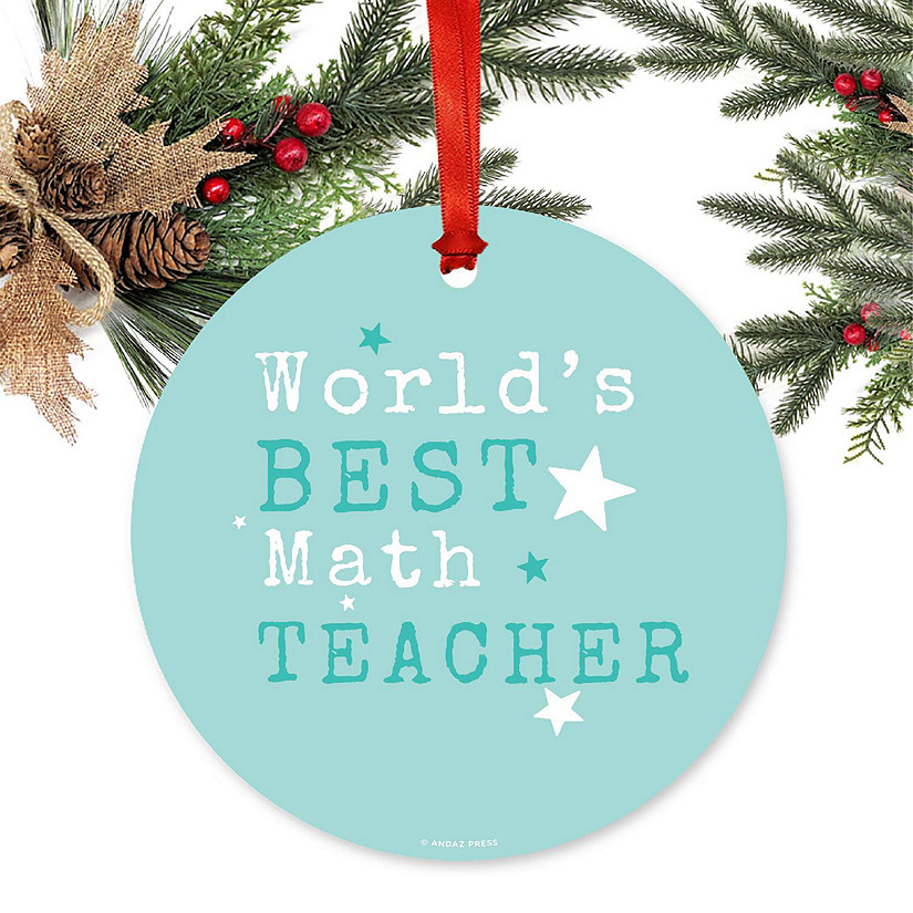 Teacher Metal Ornament, Best Math Image
