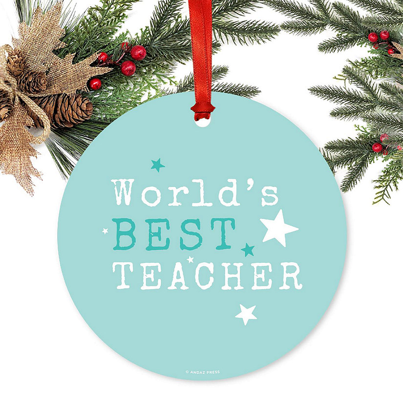 Teacher Metal Ornament, Best Teacher Image