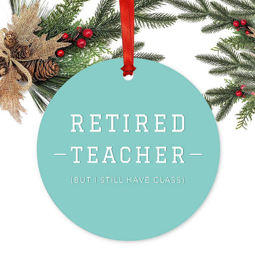 Teacher Metal Ornament, Retired Class Image
