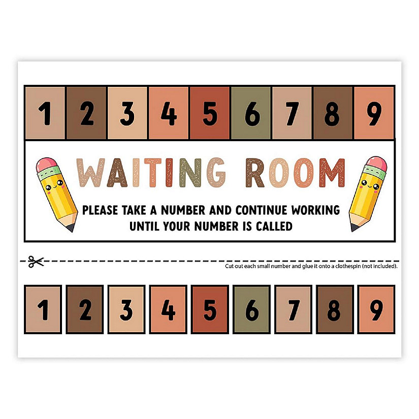 Teacher Waiting Room Sign Boho, 1-Pack Image