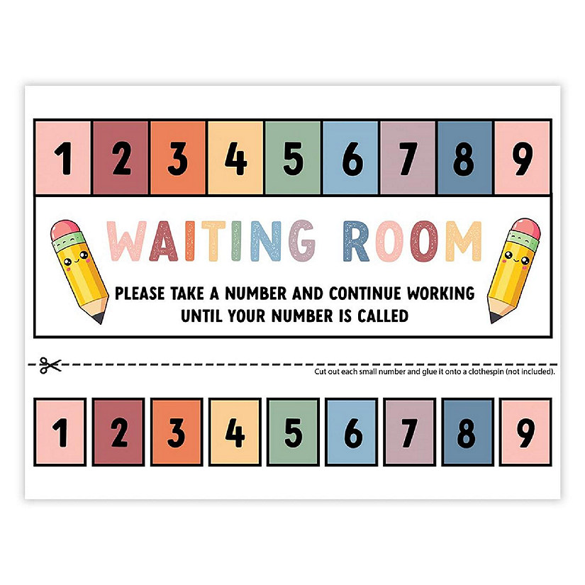 Teacher Waiting Room Sign Boho Pastel Image