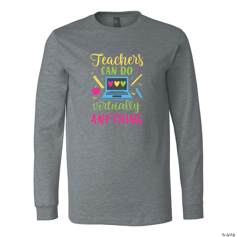 Teachers Can Do Virtually Anything Adult&#8217;s T-Shirt Image