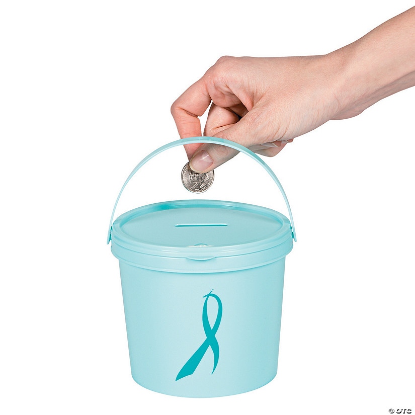 Teal Awareness Ribbon Donation Buckets Discontinued