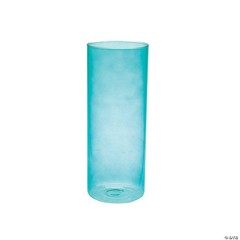 Teal Cylinder Vase Image