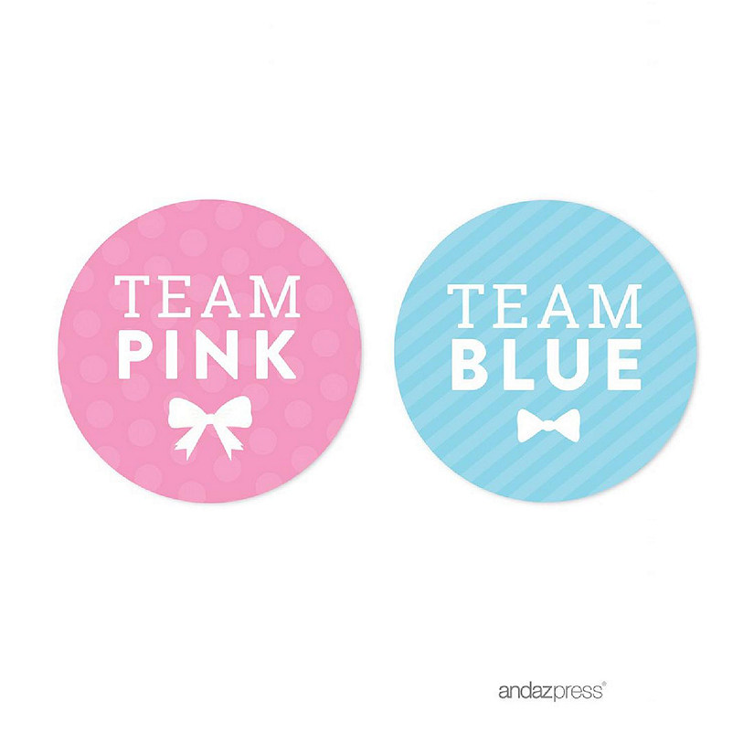 Team Pink Team Blue Labels 40-Pack Image