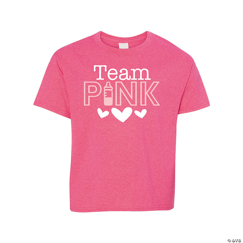 Team Pink Youth's T-Shirt - Large Image