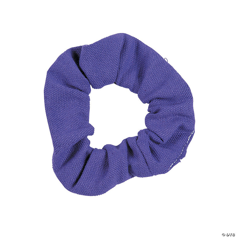 Team Spirit Purple Scrunchies - 12 Pc. Image