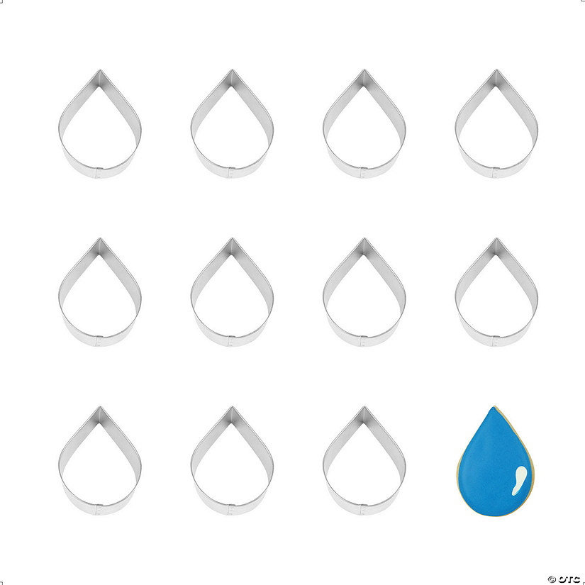 Teardrop/Raindrop 3.5" Cookie Cutters Image