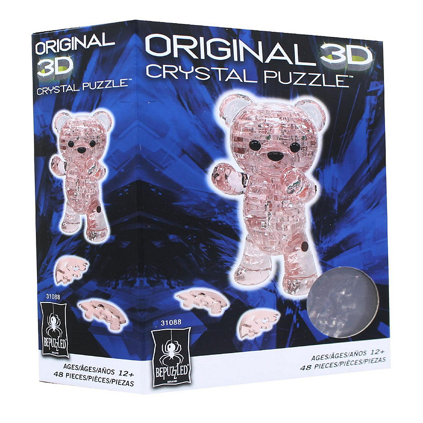 Teddy Bear 48 Piece 3D Crystal Jigsaw Puzzle Image